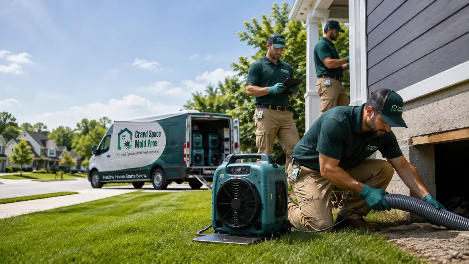 Crawl Space Mold Removal in Sterling, ND